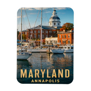 Ímã Annapolis Maryland Patrimônio da Baía de Chesapeak