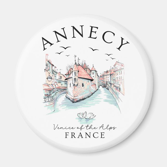 Imã Annecy França – Veneza dos Alpes (Frente)
