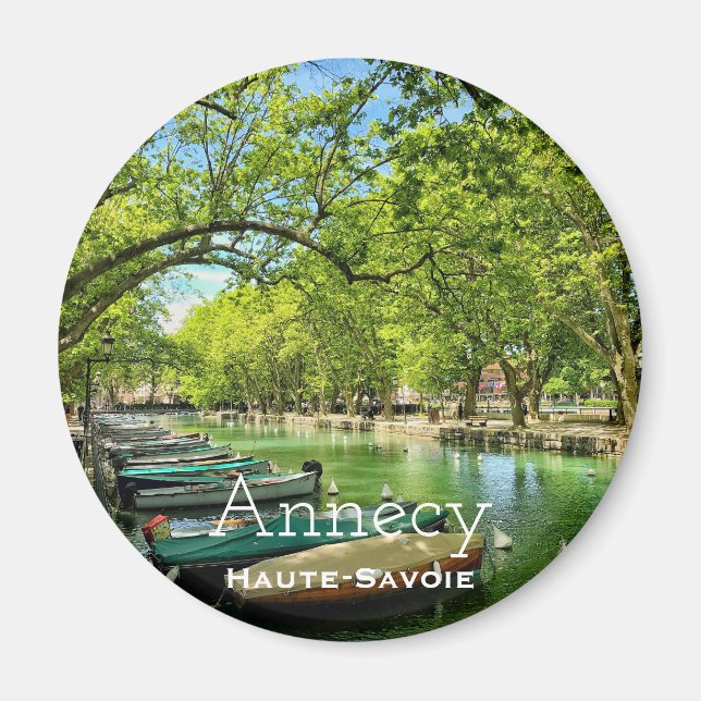 Imã Annecy, Haute-Savoie Round Magnet (Frente)