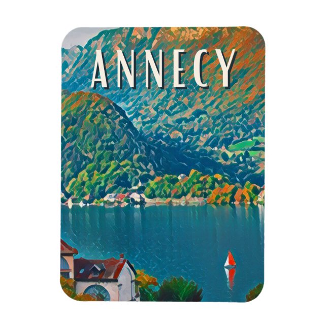 Ímã Annecy Photo Vintage (Vertical)
