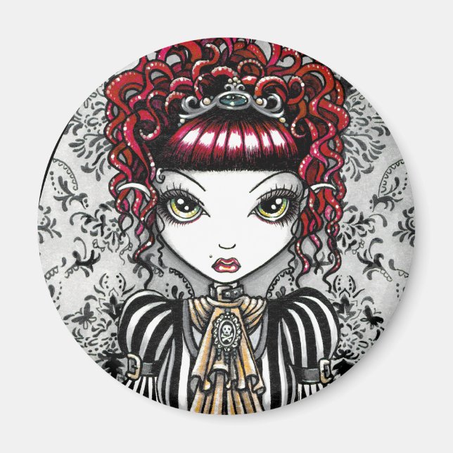 Imã Annie Gothic Victorian Fae Magnet (Frente)