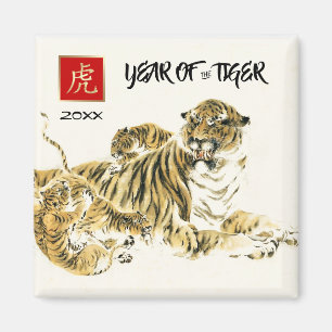 Imã Ano Chinês do Tigre Presente para o ano aduanei