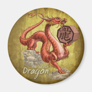Imã Ano da arte chinesa do zodíaco do dragão