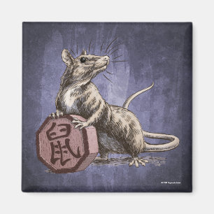 Imã Ano da arte chinesa do zodíaco do rato