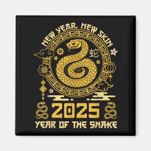 Imã Ano Da Serpente 2025 Feliz Ano Novo Lunar Chinês