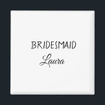Imã Ano de presente de bridesmaid de nome de adição si<br><div class="desc">design</div>