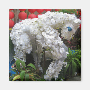 Imã Ano do Cavalo 春 節 馬 ... Tópico da flor chi