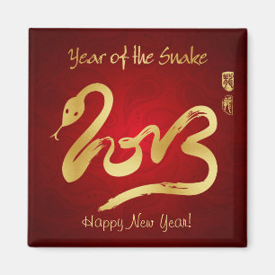 Imã Ano do cobra 2013 - ano novo chinês feliz