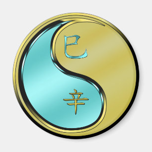 Imã Ano do Cobra de metal