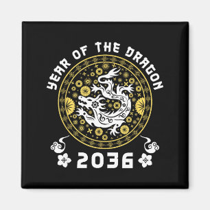 Imã Ano do Dragão 2036 Zodíaco Chinês Ano Novo Lunar
