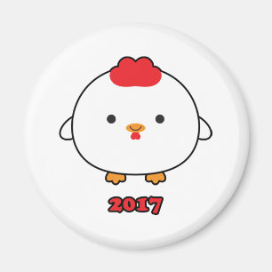 Imã Ano do ímã 2017 do galo