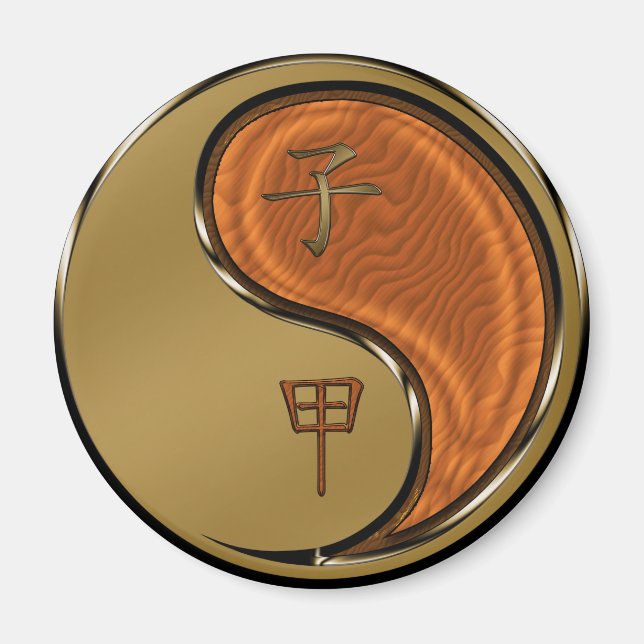 Imã Ano do rato de madeira (Frente)