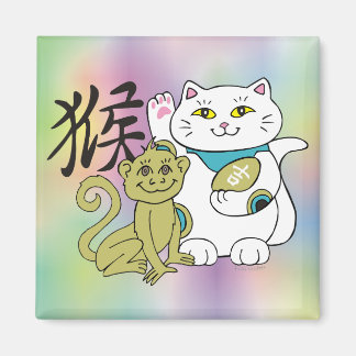 Imã Ano Gato Sortudo do Macaco
