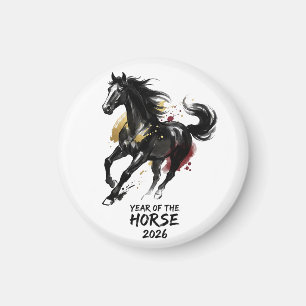 Imã Ano Novo Chinês 2026 Cavalo Arte