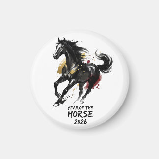 Imã Ano Novo Chinês 2026 Cavalo Arte