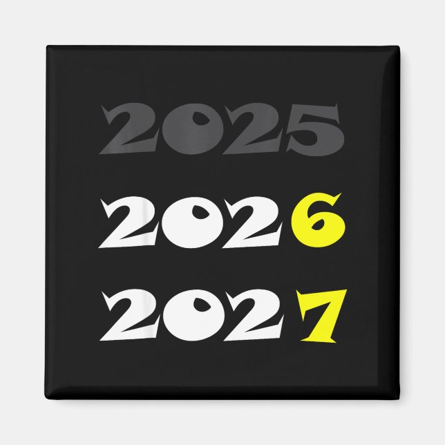 Imã Ano Novo Engraçado 2026 Seis Sete 67 Meme (Frente)
