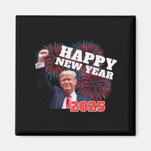 Imã Ano Novo Patriótico Trump 2025 Papai Está em Casa