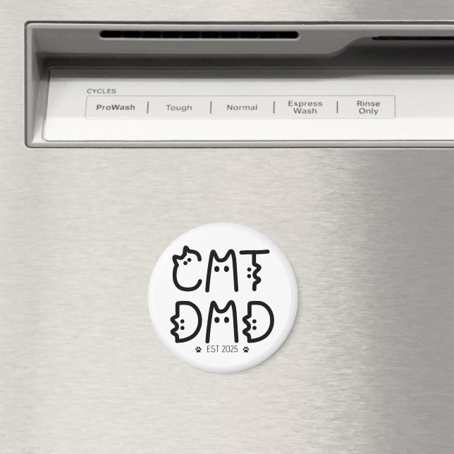 Imã Ano Personalizado do Pai Cat (In Situ (Dishwasher))