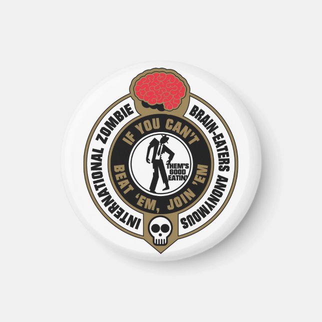 Imã Anônimo de Comedores de Cérebro Zombie Internacion (Frente)