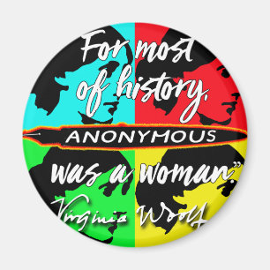 Imã Anonymous era uma mulher, citação de Virginia Wo