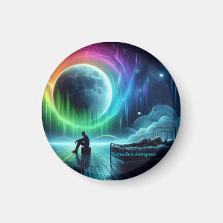 Imã Anonymous Round Magnet