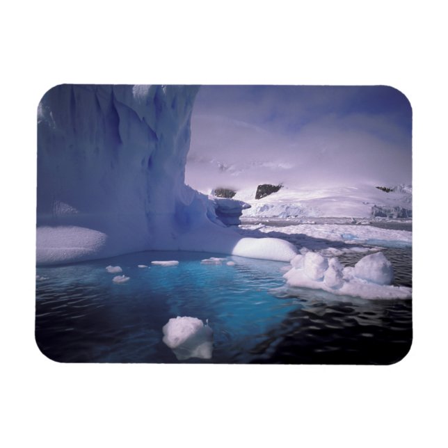 Ímã Antártida. Paisagens de gelo da Antártica 2 (Horizontal)