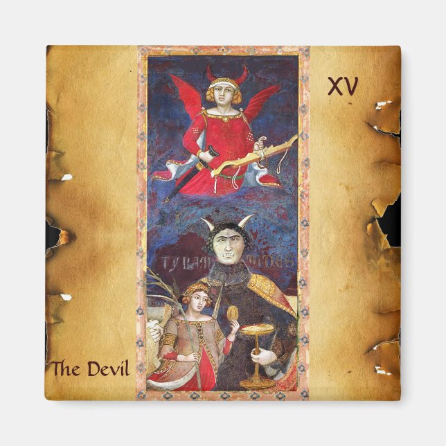 IMÃ ANTECIPADAMENTE RENAISSÂNCIA TAROTS 15/O DIABO (Frente)
