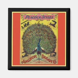 Imã Antecipador de pavão vermelho amarelo