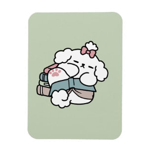 Ímã Antes da hora de dormir com o meu pai - livro e cã