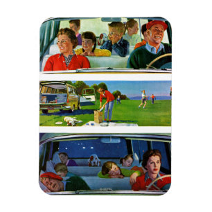 Ímã Antes, durante & após do piquenique