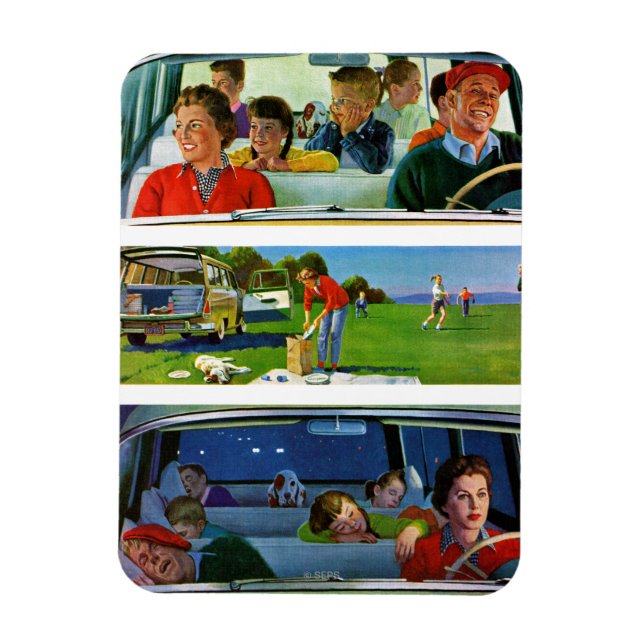 Ímã Antes, Durante e Após o Picnic (Vertical)