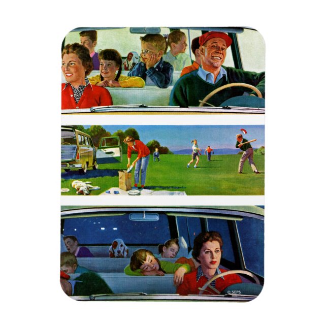 Ímã Antes, Durante e Após o Picnic (Vertical)