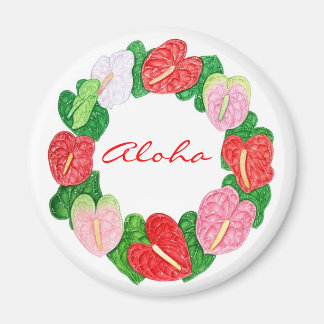 Imã Anthurium Wreath Aloha