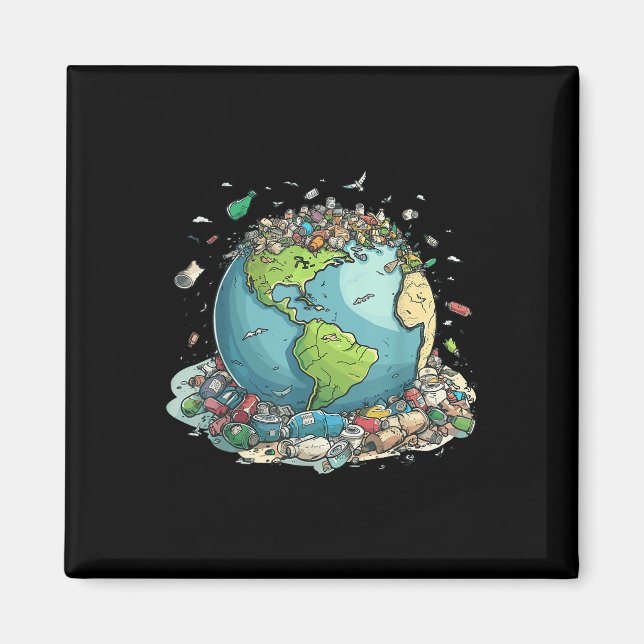 Imã Anti Lixo Sem Proteção Ambiental Ambiental (Frente)