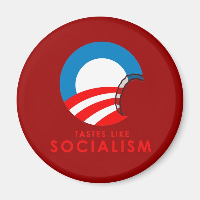 Imã Anti-Obama Bumpersticker - Gosto como o Socialismo (Frente)