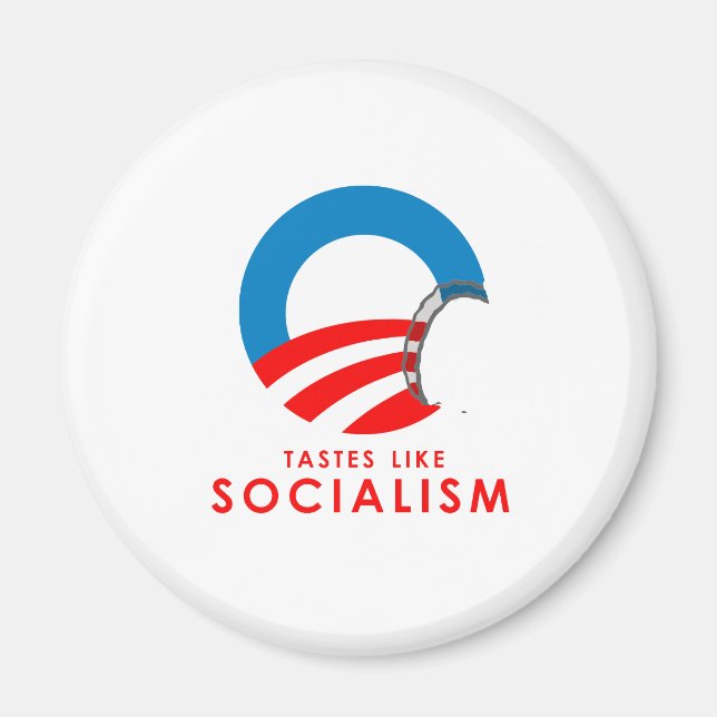 Imã Anti-Obama Bumpersticker - Gosto como o Socialismo (Frente)
