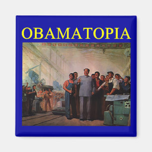 Imã Anti obama design de OBAMATOPIA