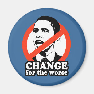 IMÃ ANTI-OBAMA/MUDANÇA PARA O MAIS MAU