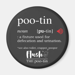 Imã Anti-Putin POOTIN Funny Dictionary Magnet