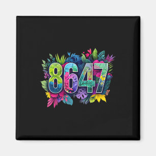 Imã Anti Trump 8647 Floral Resistir 86 47 Impeachment
