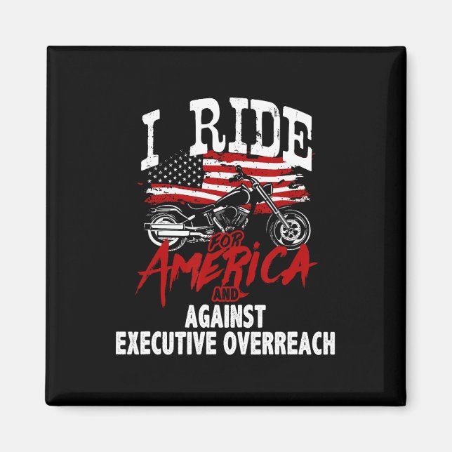 Imã Anti Trump Biker Resist Against Executive Overreac (Frente)