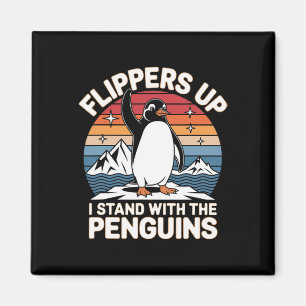 Imã Anti Trump Flippers Acima Eu Apoio Os Pinguins M