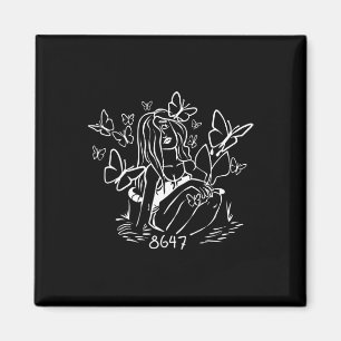 Imã Anti Trump Floral 8647 86 47 Impeachment Trump Imp