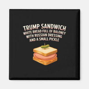 Imã Anti Trump Sandwich Sinal Funny Donald