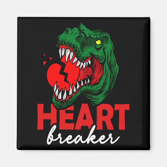 Imã Anti Valentines Day Single Heart Breaker T Rex Di  (Frente)