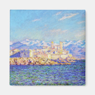 Imã Antibes, efeito da tarde, Claude Monet 1888 legal,