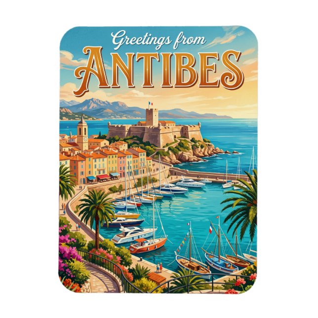 Ímã Antibes França (Vertical)