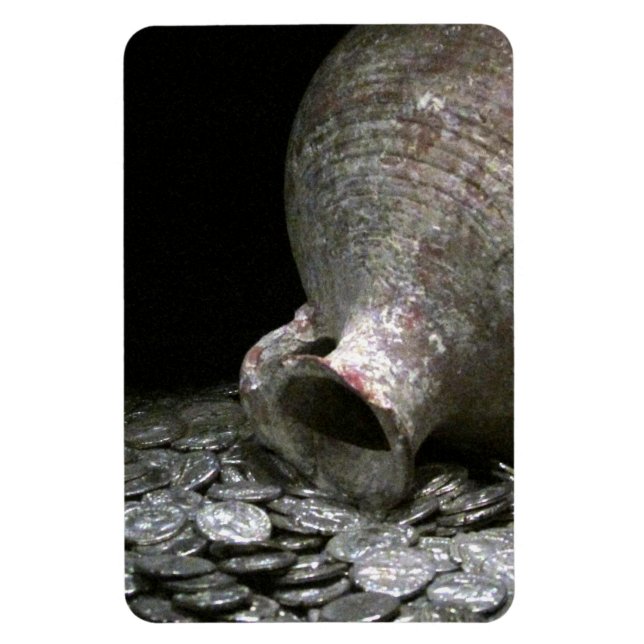 Ímã antiga arte de moedas (Vertical)