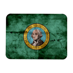 Ímã Antiga bandeira do Estado de Washington