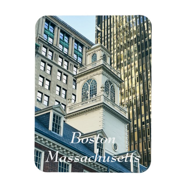 Ímã Antiga Casa Estadual em Boston (Vertical)